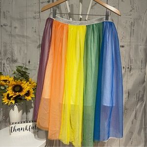 Unbranded Pride Rainbow Tutu Sz XL Elastic Waist Preowned